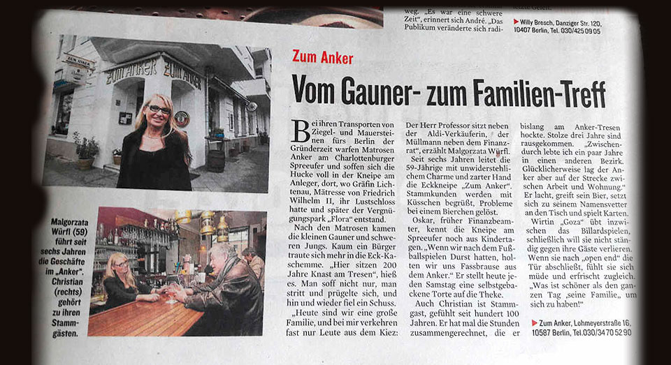 Beitrag im Berliner Kurier - Juli 2017